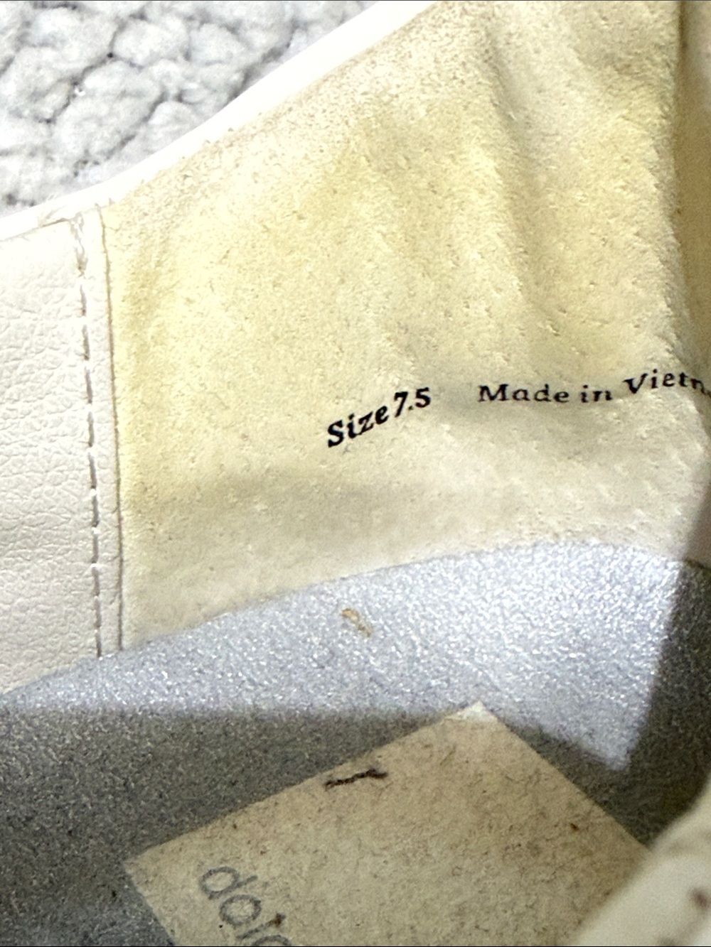 Dolce Vita Metallic Gold and Cream Lace-Up Sneakers - Picture 6 of 7